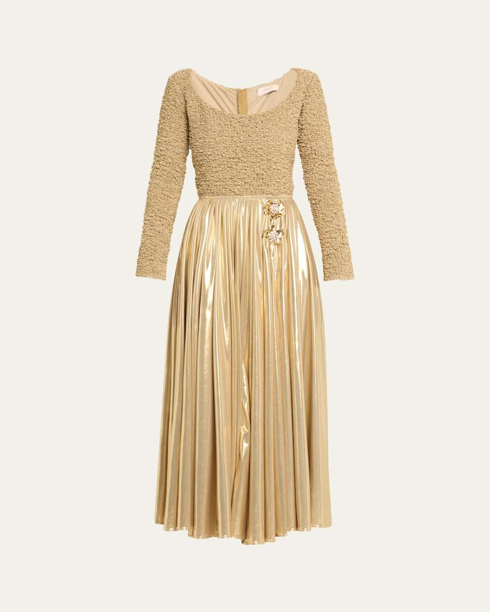 Ailey II Mixed-Media Dress